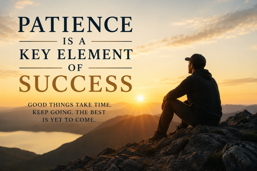 Patience!